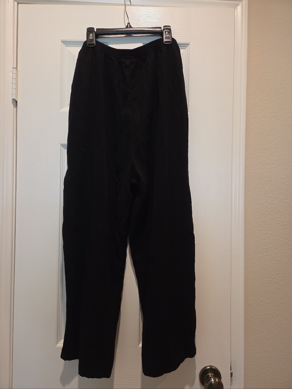 Tianello Flood Pants Black Tencel Pullon XL Lagenlook USA Made